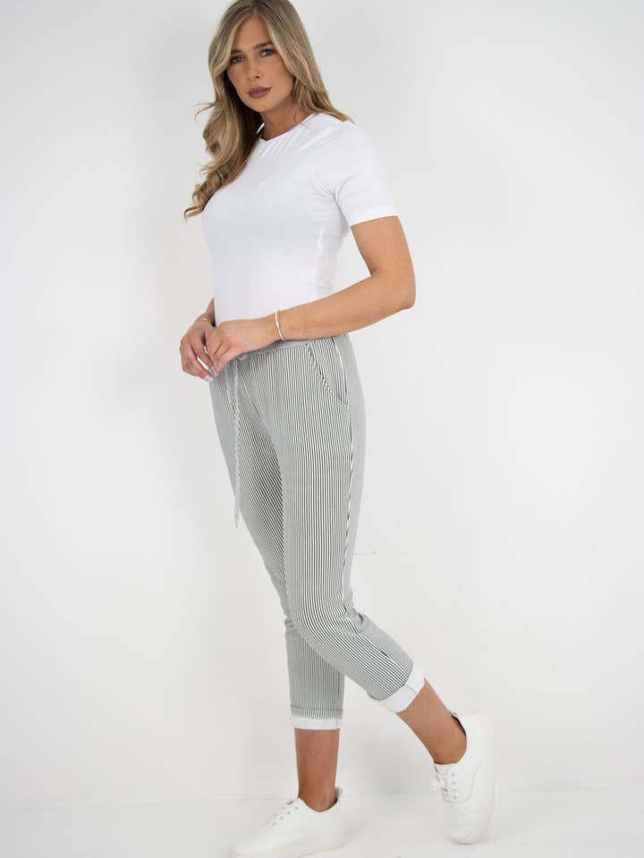 Miss Bold - Wholesale Pants - Women's - Italian Printed Cotton Ladies Trouser4