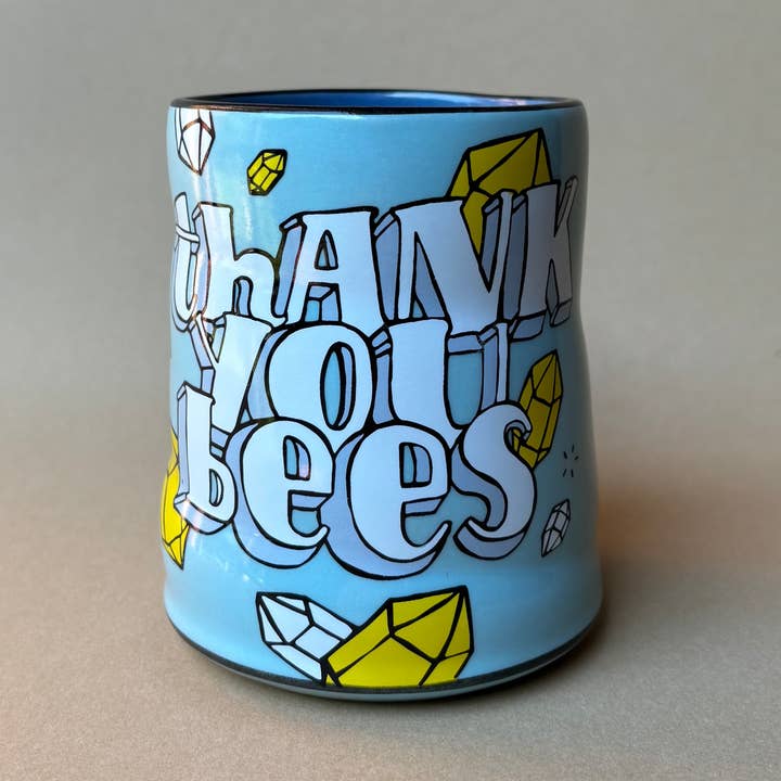 The Bowl Maker - Wholesale Drinking Glass/Cup - Thank You Bees Spark Cup - XLarge1