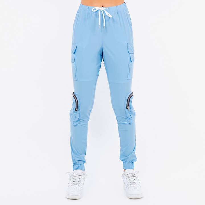 NYLON JOGGINGBROEK MET PRAKTISCHE ZAK-RJJ5740 voor wholesale door American Bazi