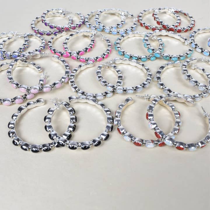 Krush Kandy – Brincos de argola por atacado – Brincos de argola em prata esterlina Tiffany1