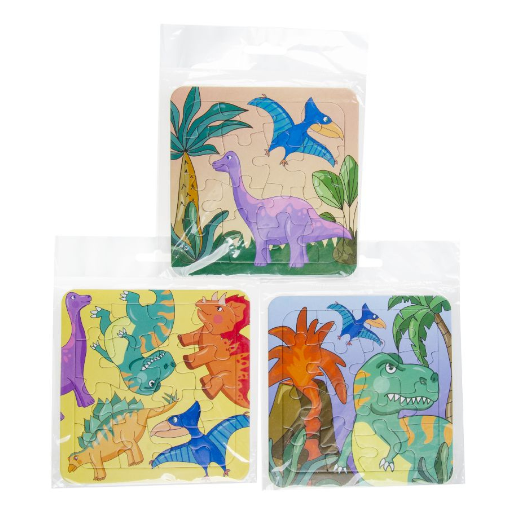 Kids Party Craft – wholesale Puzzle – Child – Dinosaur Puzzle (14x14cm)2
