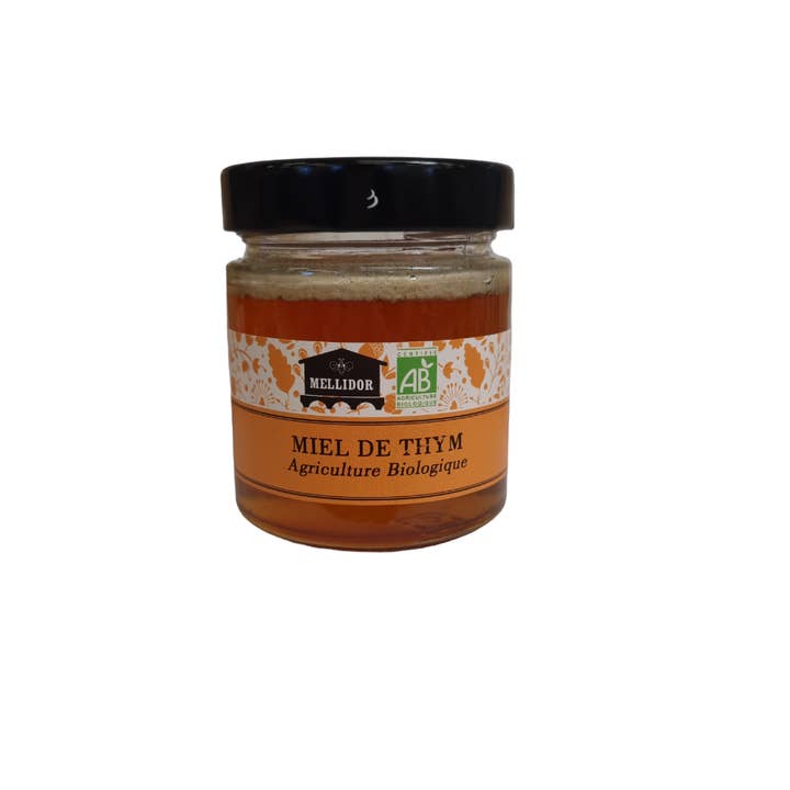 Mellidor – wholesale Honung – EKOLOGISK TIMJAN HONUNG GREKLAND -750G, 400G, 220G