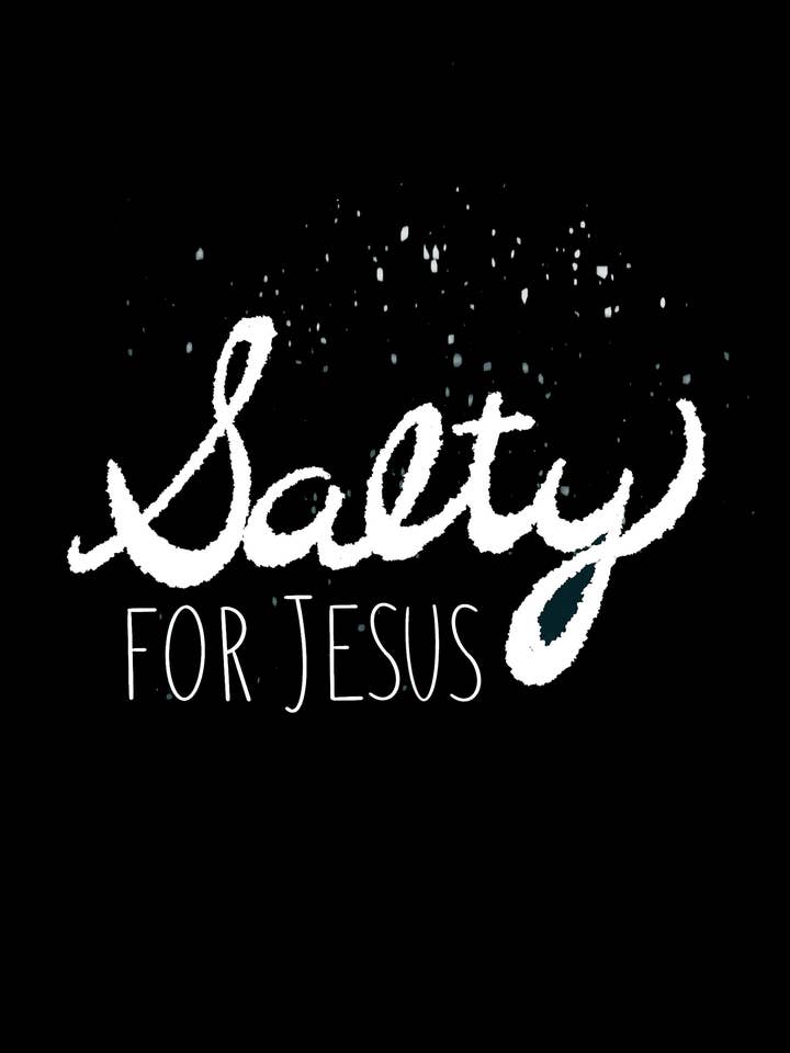 Salty for Jesus Artwork Print for wholesale by Laura Adams
