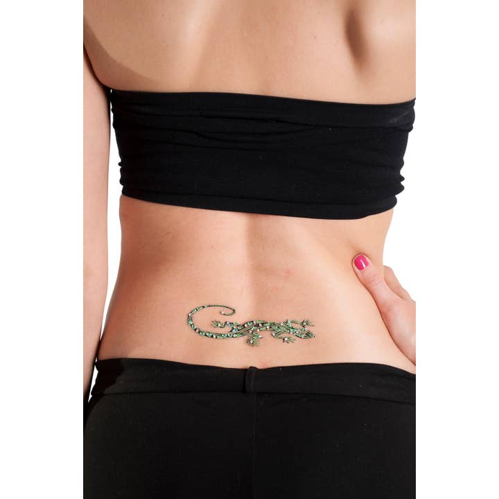 Western Fashion - Vendita all'ingrosso Tatuaggi temporanei - 1248-Tatuaggio Lizard Design