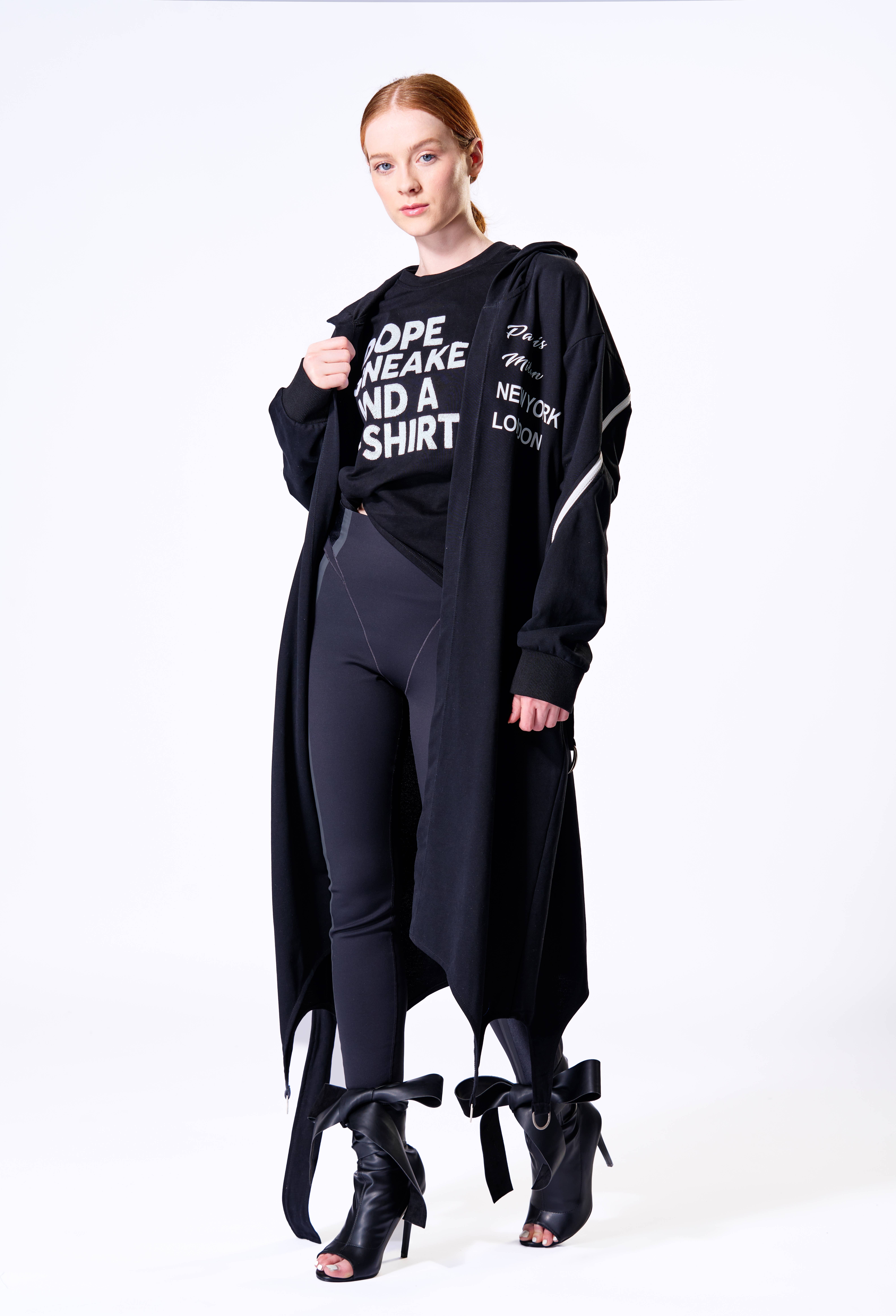 The Fifth Week - Wholesale Spijkerjack/spijkerjas - Dames - Blauwe Denim Peek-A-Boo Duster Jas1