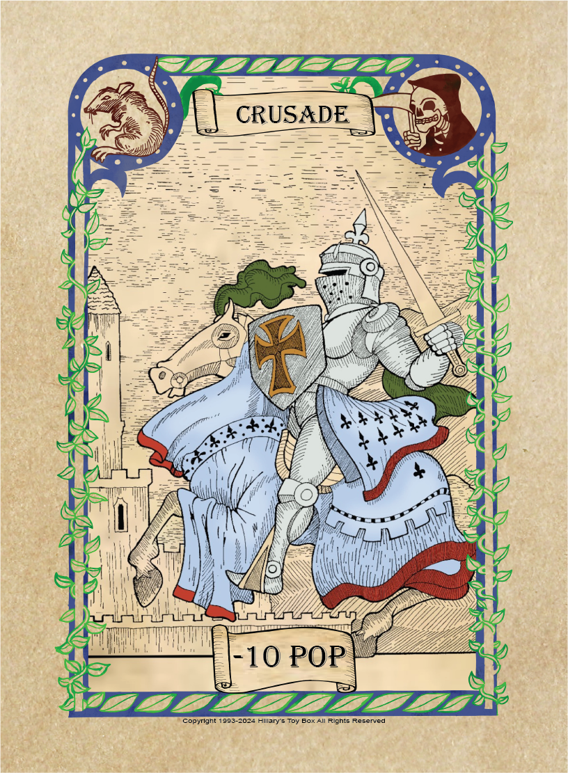 Hillary's Toy Box LLC - Wholesale Card Game - Of Popes & Plagues5