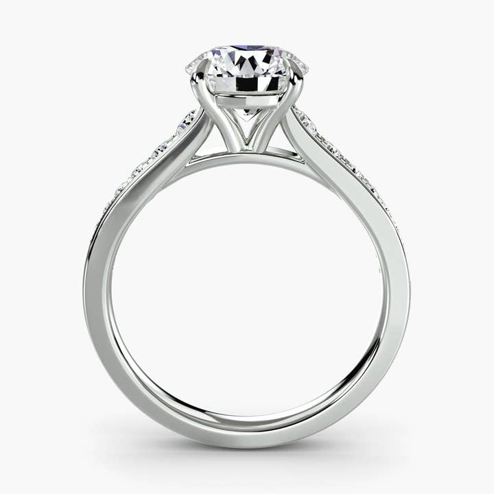 Solitaire with Pavé 7 for wholesale by LooseDiamondNet