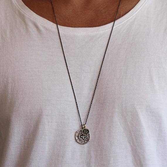 Carpe Diem Jewellery - Wholesale Pendant/Charm Necklace - Mens Sterling Silver Coin Pendant Necklace3
