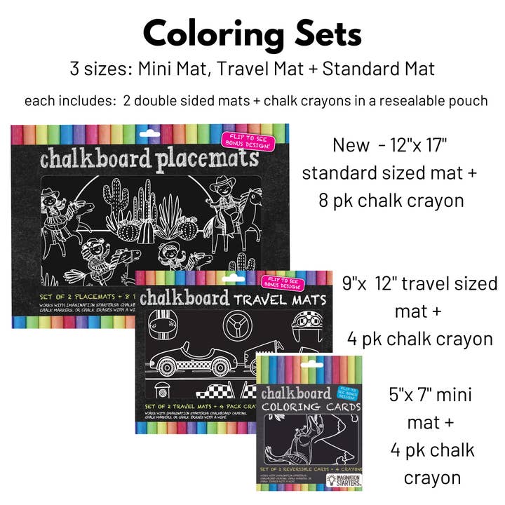 Imagination Starters - Wholesale Colouring mat – Child & baby - Reusable Coloring MiniMats Ballerina Kit2