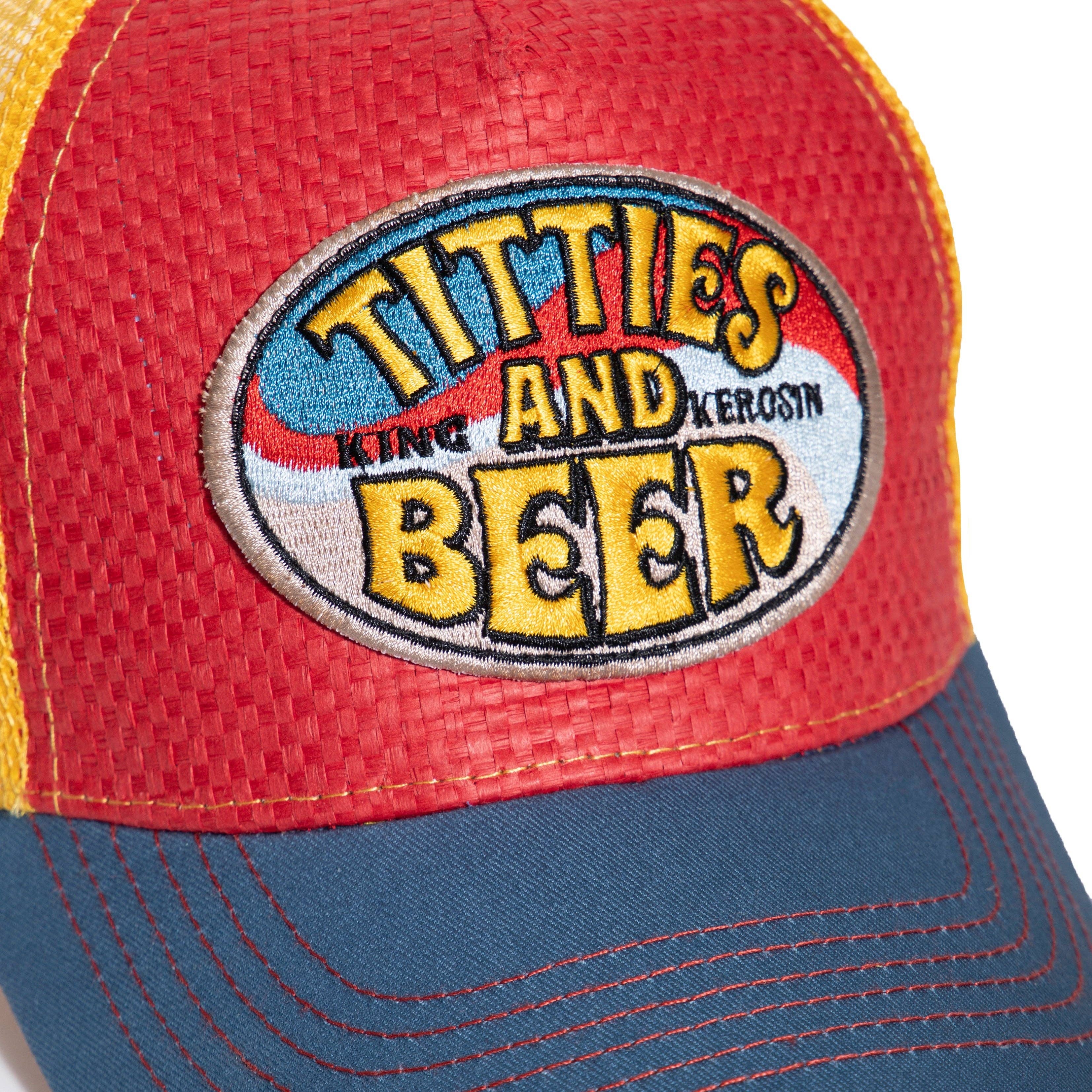 KING KEROSIN - Vente Casquette de camionneur – unisexe - Casquette de camionneur « Titties and Beer » KING KEROSIN10