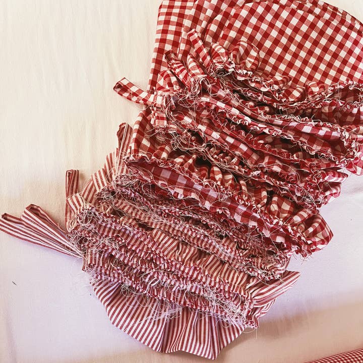 Walker Home – wholesale Holiday Stocking – Christmas Stocking - Festive Red Gingham 3