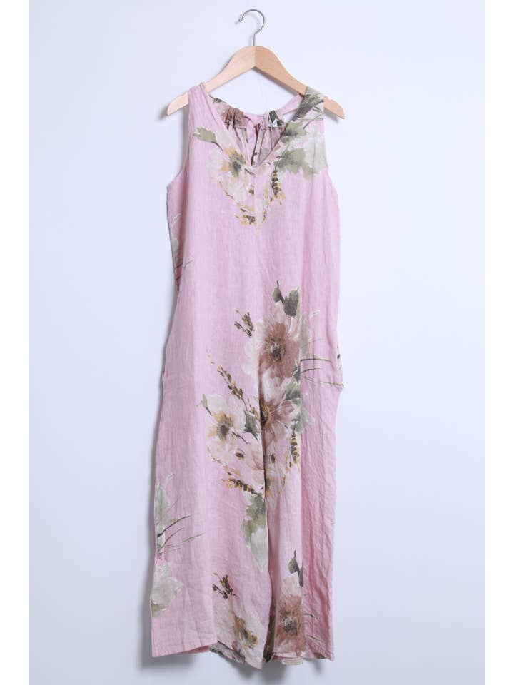 Shyloh - Wholesale Onesie - Women's - Flowy long dress with floral print and straps 2059912