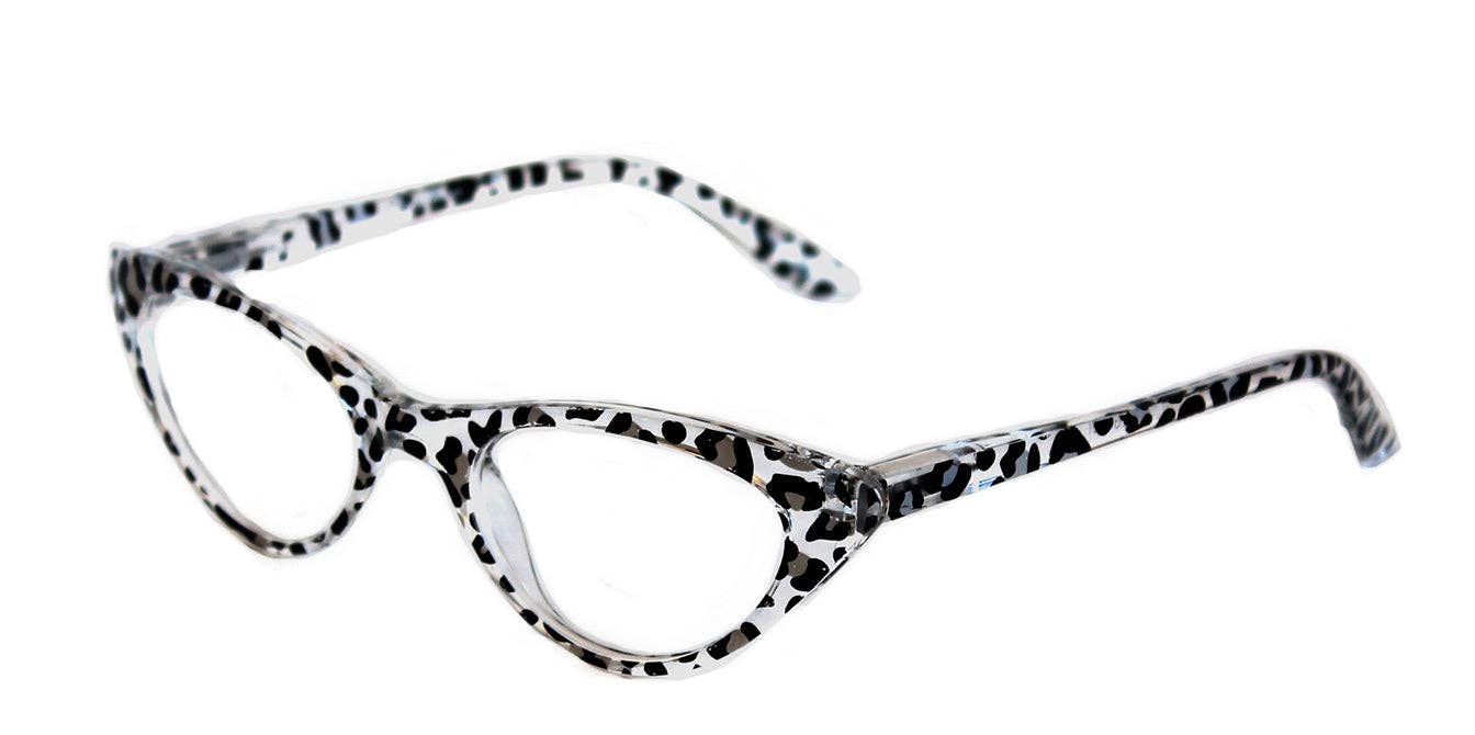 Retropeepers Ltd – wholesale Glasögon - Dam – Gidget Cat Eye Glasögon - Snow Leopard1