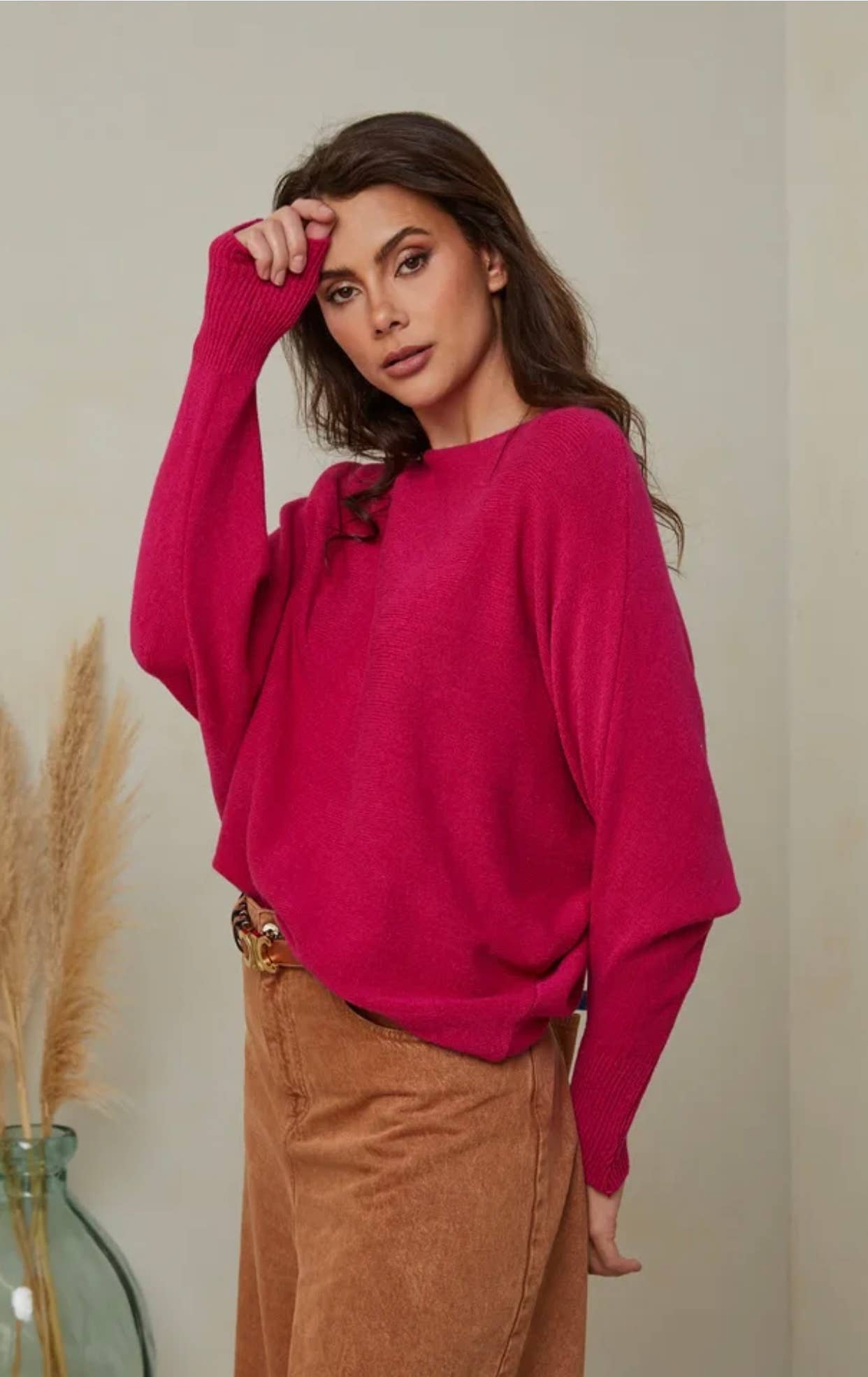 LÉA & LUC - Vendita all'ingrosso Maglione tricot - Donna - Maglione con maniche a pipistrello REF. 009988