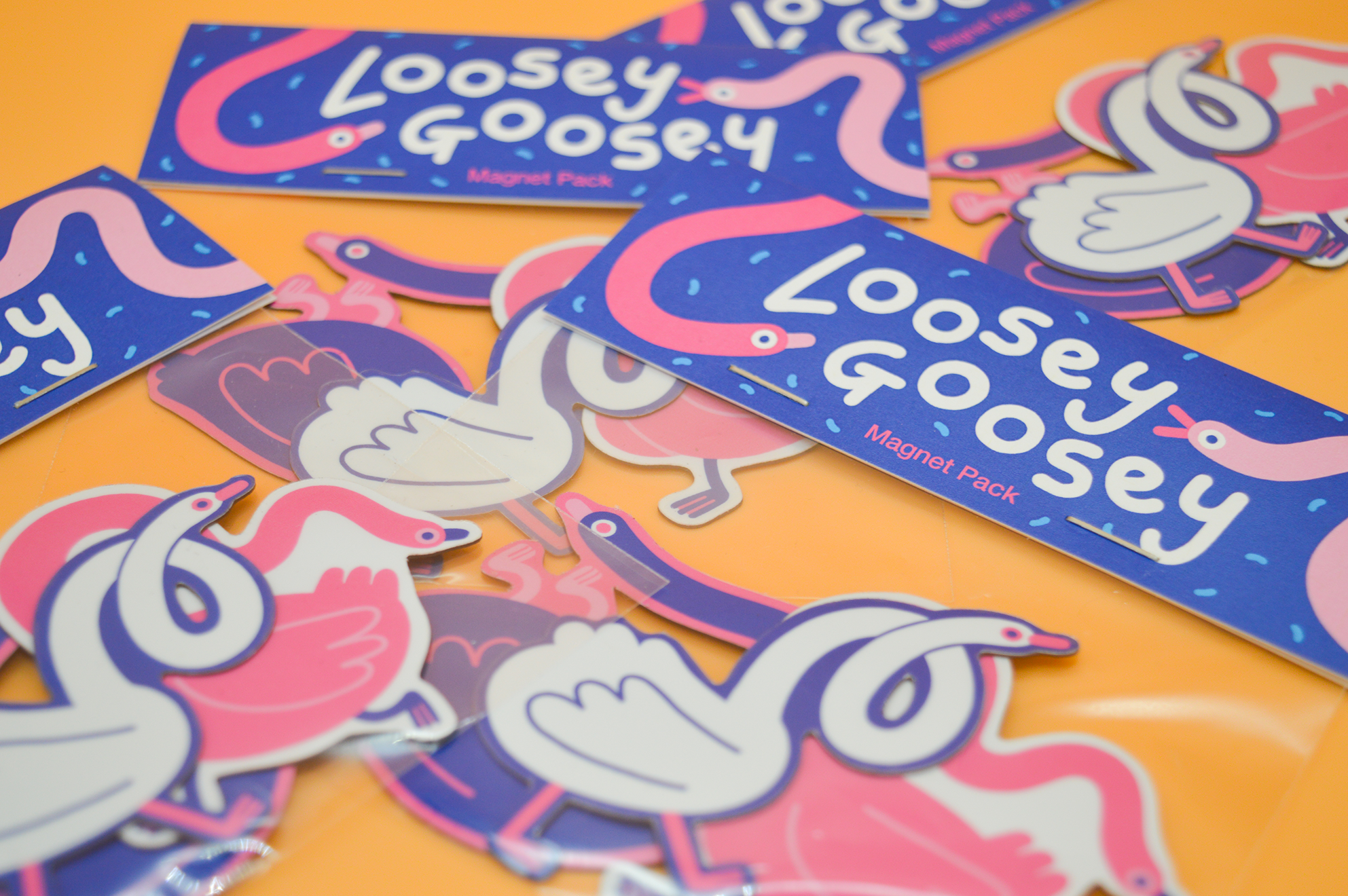 Lauren Morsley – wholesale Magnet – Loosey Goosey Magnet Pack5