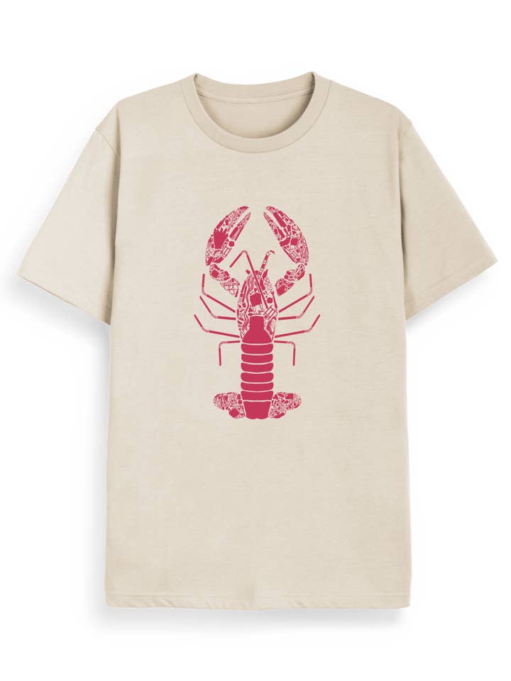 Plastic Lobster T-shirt for wholesale by Rapanui Clothing