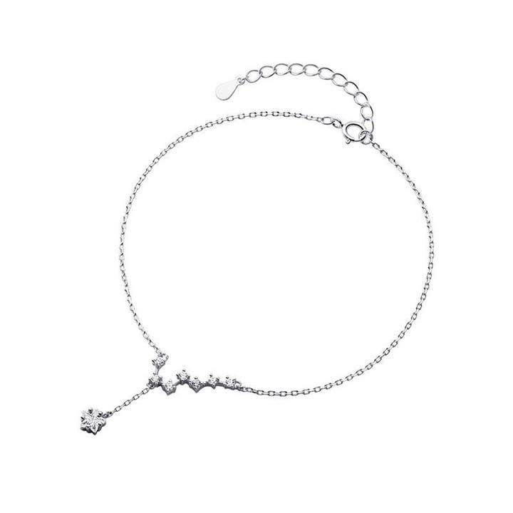 Perimade & Co. LLC - Wholesale Anklet - Big Dipper Star Ankle Bracelet Anklet in 925 Sterling Silver