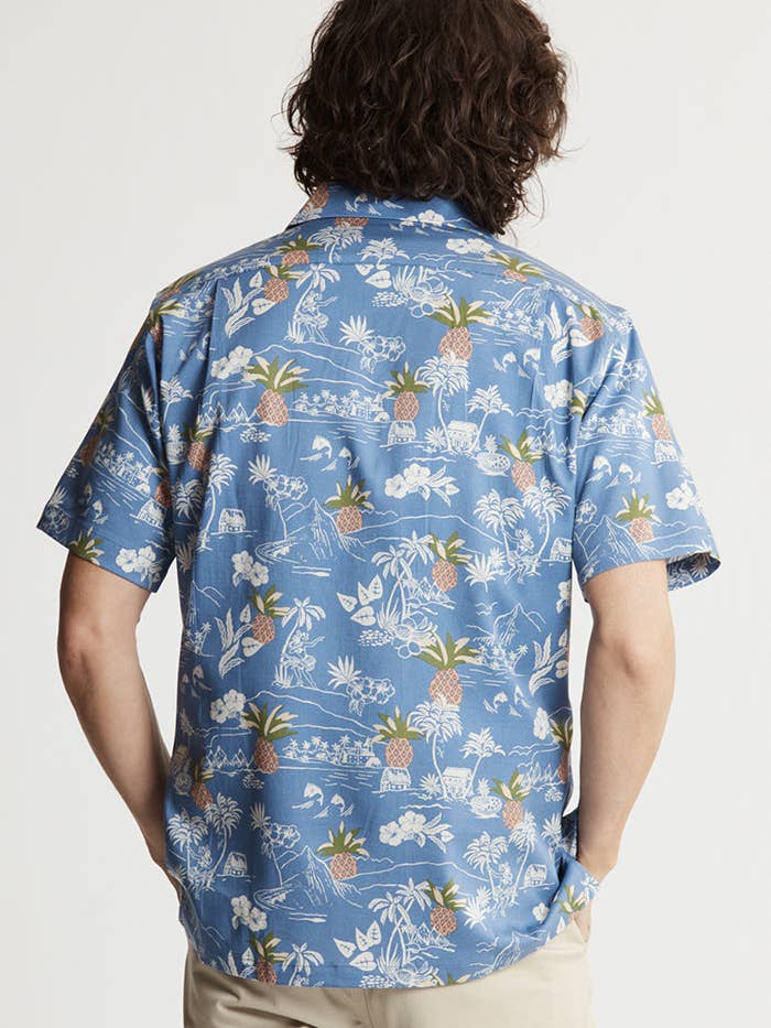 JACHS NY - Wholesale Button Down Shirt - Men's - Lyocell Twill Short Sleeve Camp Shirt2