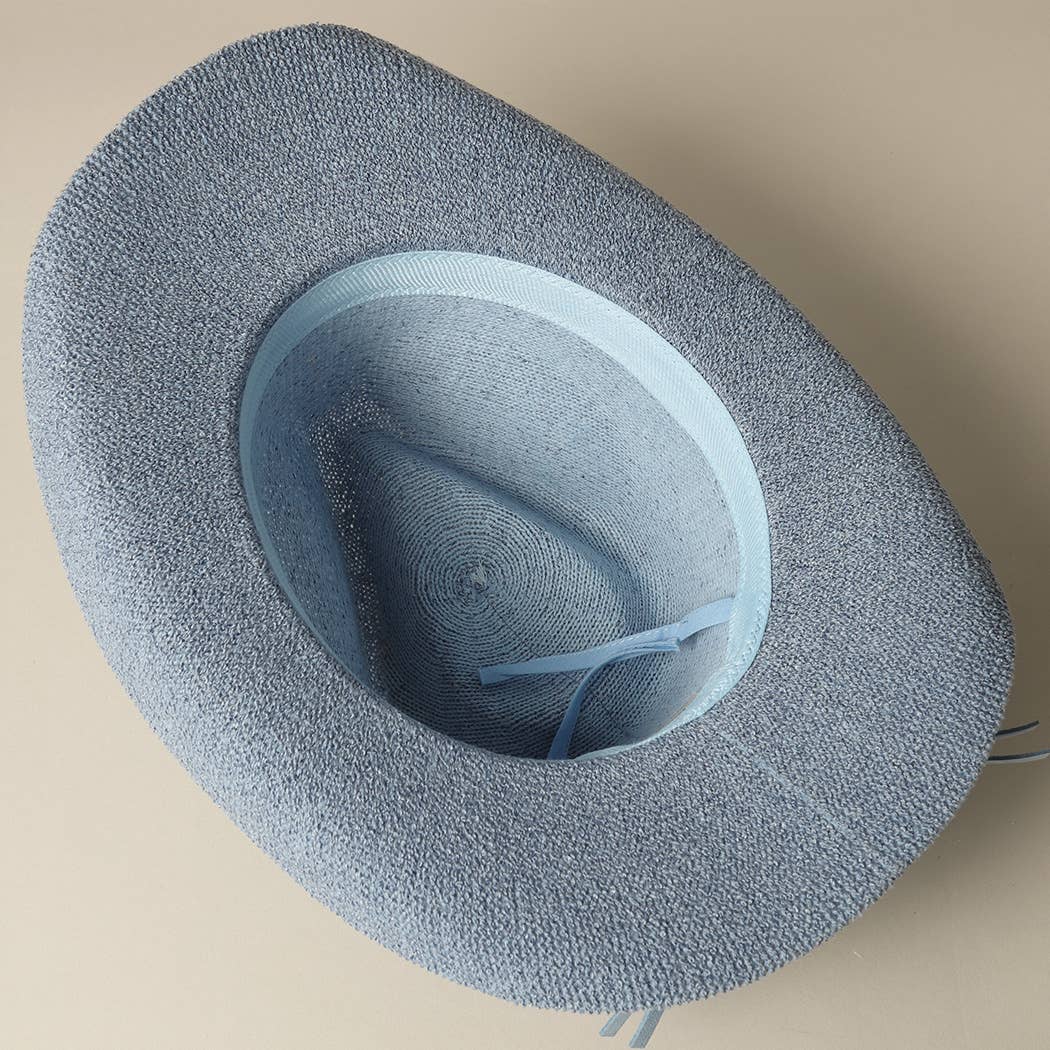 Fashion City – wholesale Cowboy Hat – Women’s – Solid Color Terry Cloth Cowboy Panama Adjustable Sun Hat
9