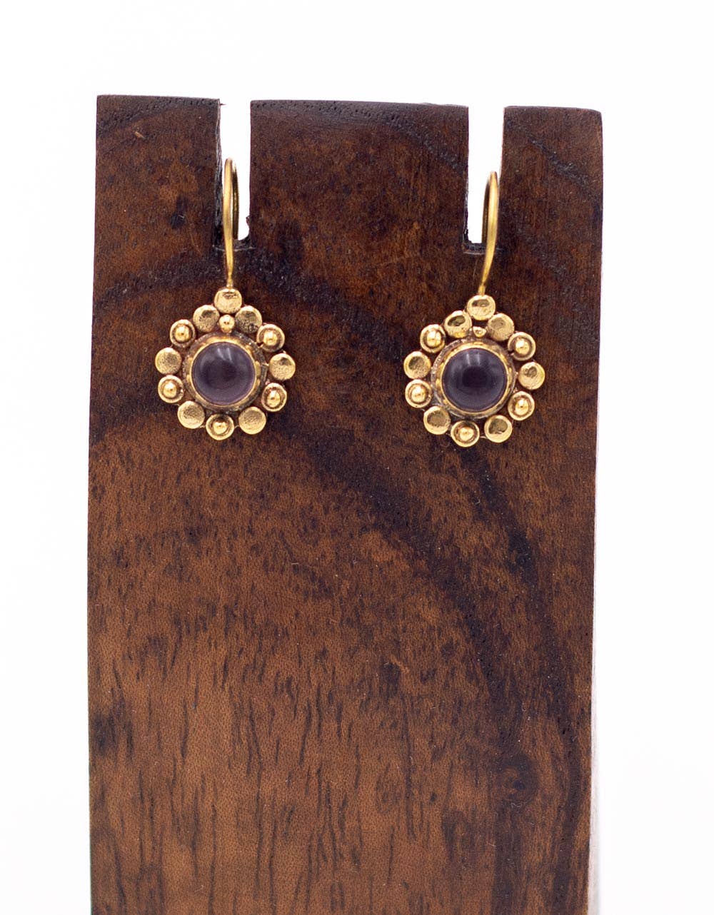 Kimago Look - Wholesale Dangle Earrings - Floral earrings with handcrafted stone | Kimago5