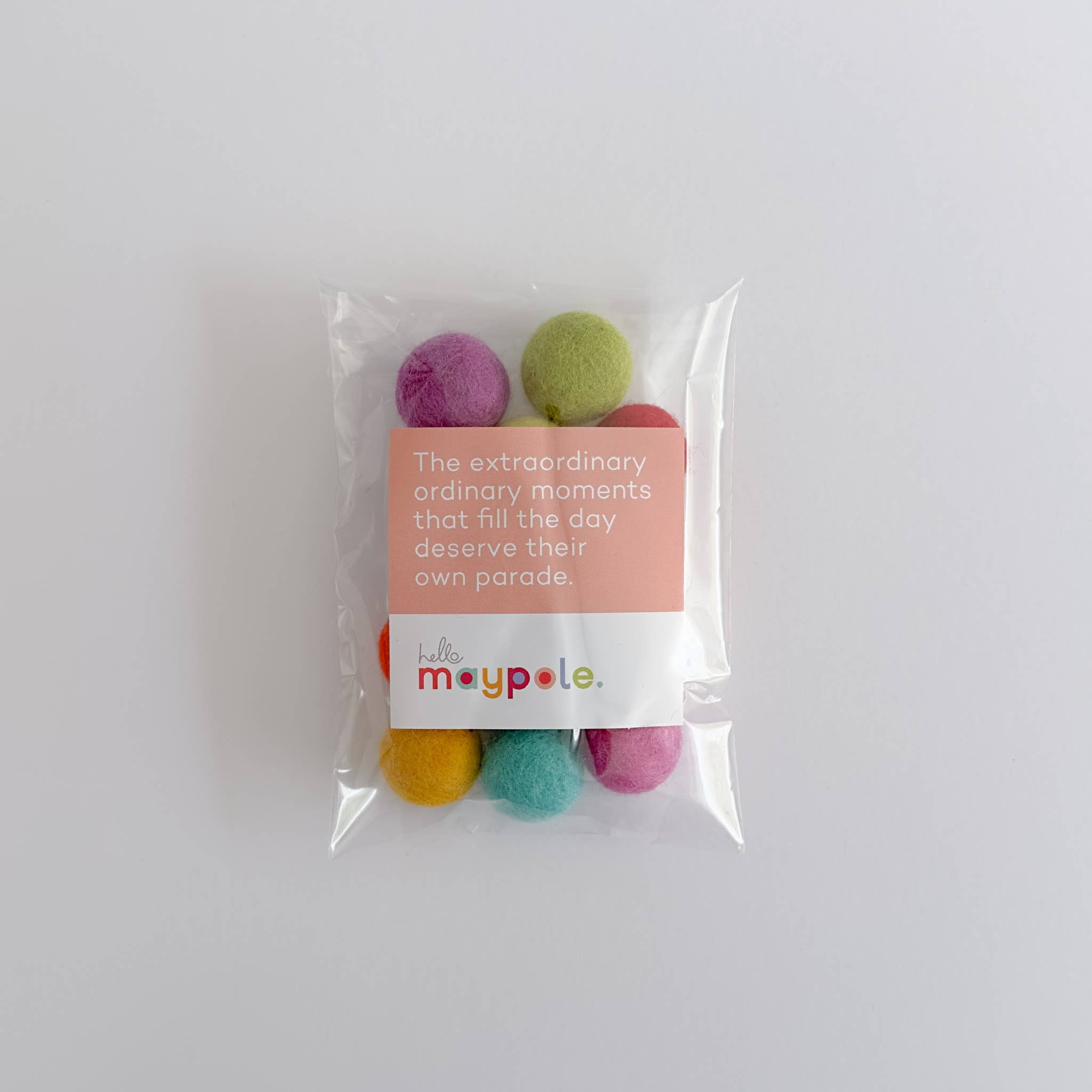 Hello Maypole - Wholesale DIY Craft Kit - Kids - 12 Felt Balls - Brights Slingshot Refill - Crafts