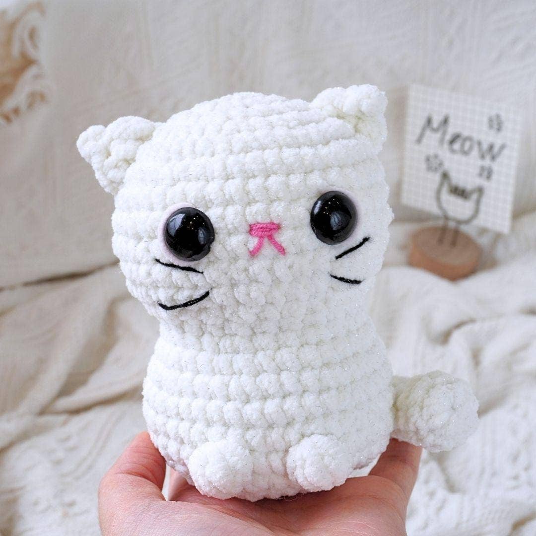 TOMOPOD LLC - Wholesale Stuffed/Plush Toy - Kids & Baby - Crochet Chonky Cats, Cute Amigurumi Cat Plushies 10