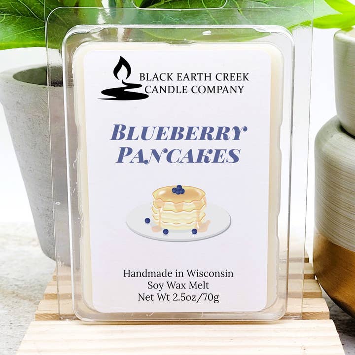 Blueberry Pancakes Wax Melt for wholesale by Black Earth Creek Candle Company