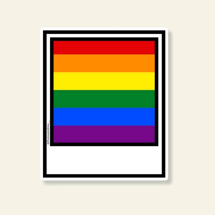 Gay Pride Sticker for wholesale by That’s So Andrew