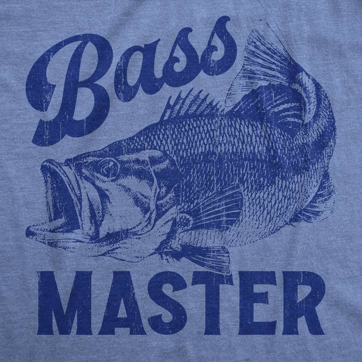Bass Master Men's Tshirt Fishing Graphic Tee Western T for wholesale by Crazy Dog T-Shirts