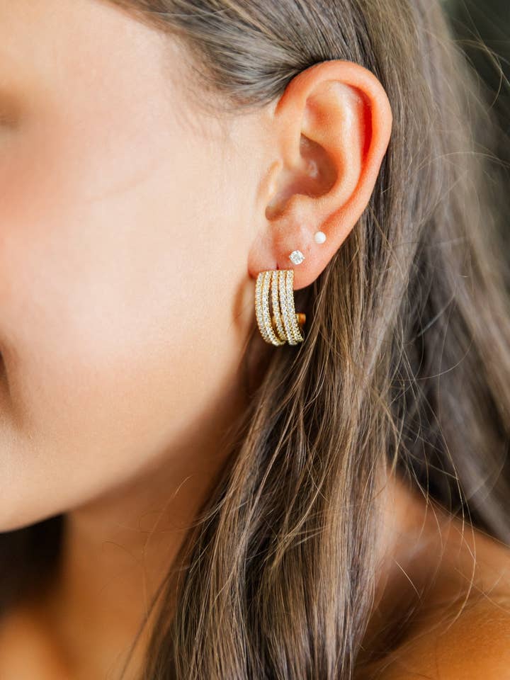 Créoles Margaret pour la vente par Taylor Shaye Designs