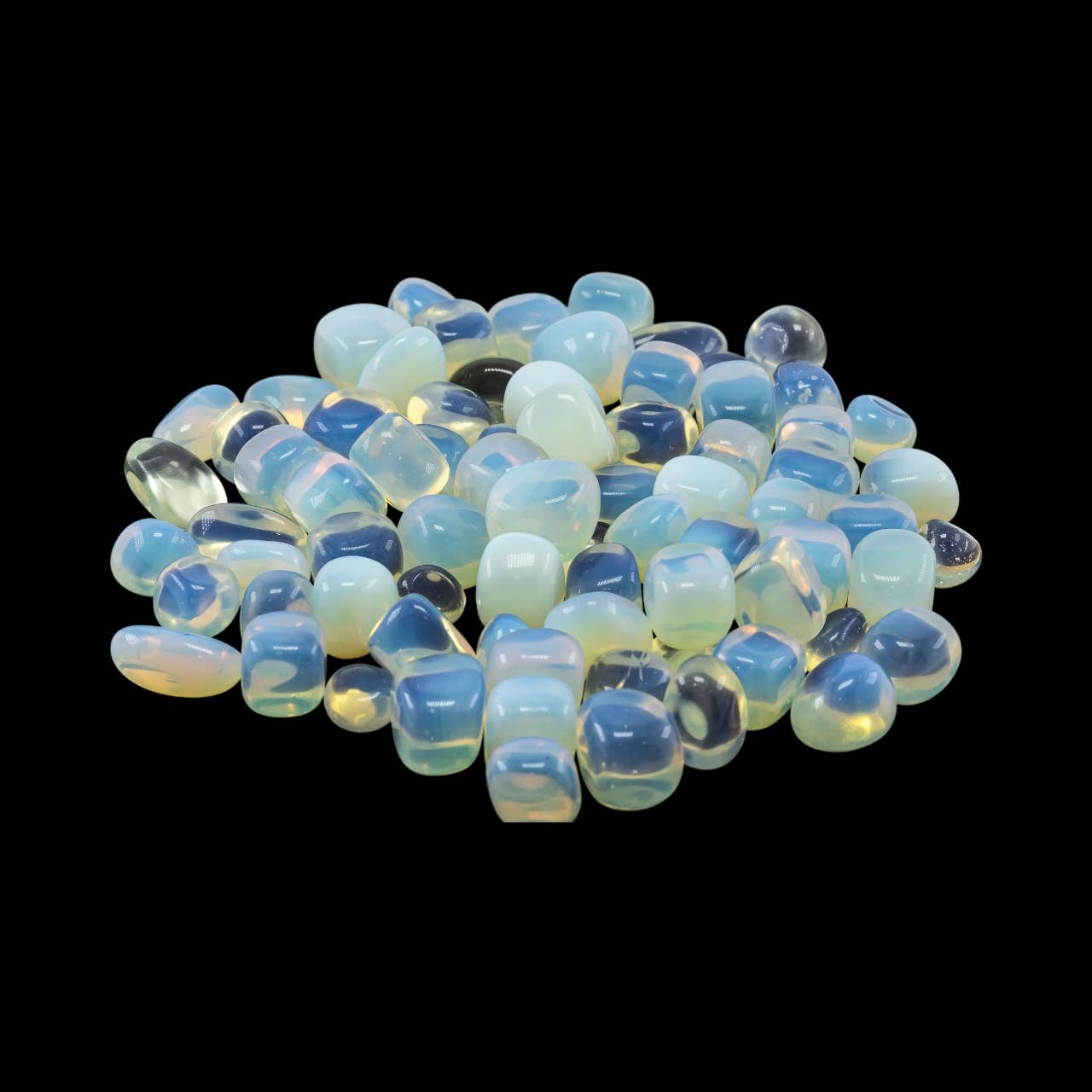 Quasar Gems USA – wholesale Spiritual stone/crystal – Opalite Tumbled 10-20mm 1KG/2lbs1
