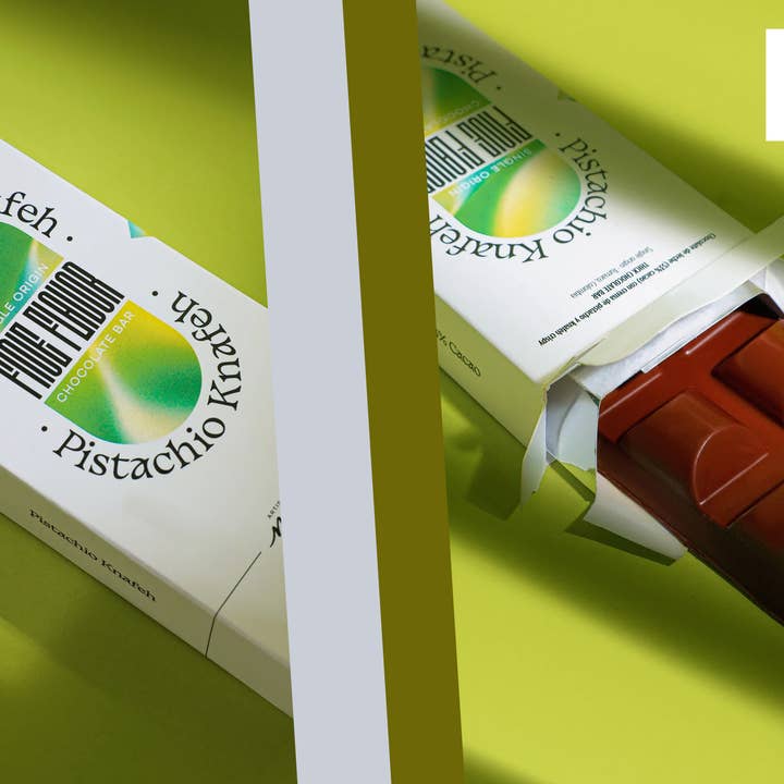 Swisense - Wholesale Chocolate Bar - Premium Dubai Kunafa Pistachio Chocolate Bar -4oz- 3