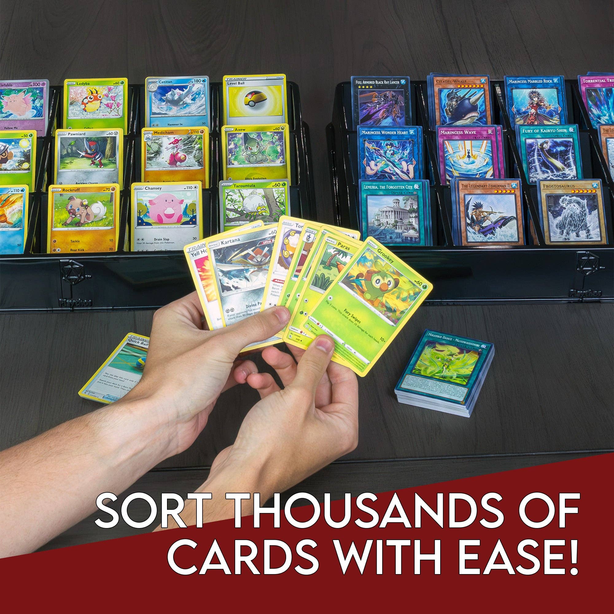 Kurated Korner - Wholesale Card Game - Toy Vault 15-Slot Card Sorting & Dealer Trays 3pk4