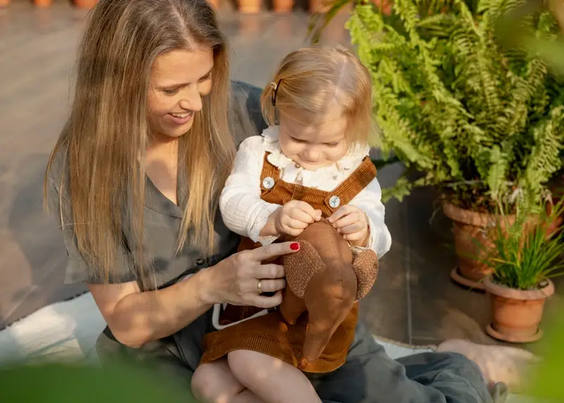 Basha Boutique - Wholesale Stuffed/Plush Toy - Kids & Baby - Stuffed Elephant with Kantha Ears10