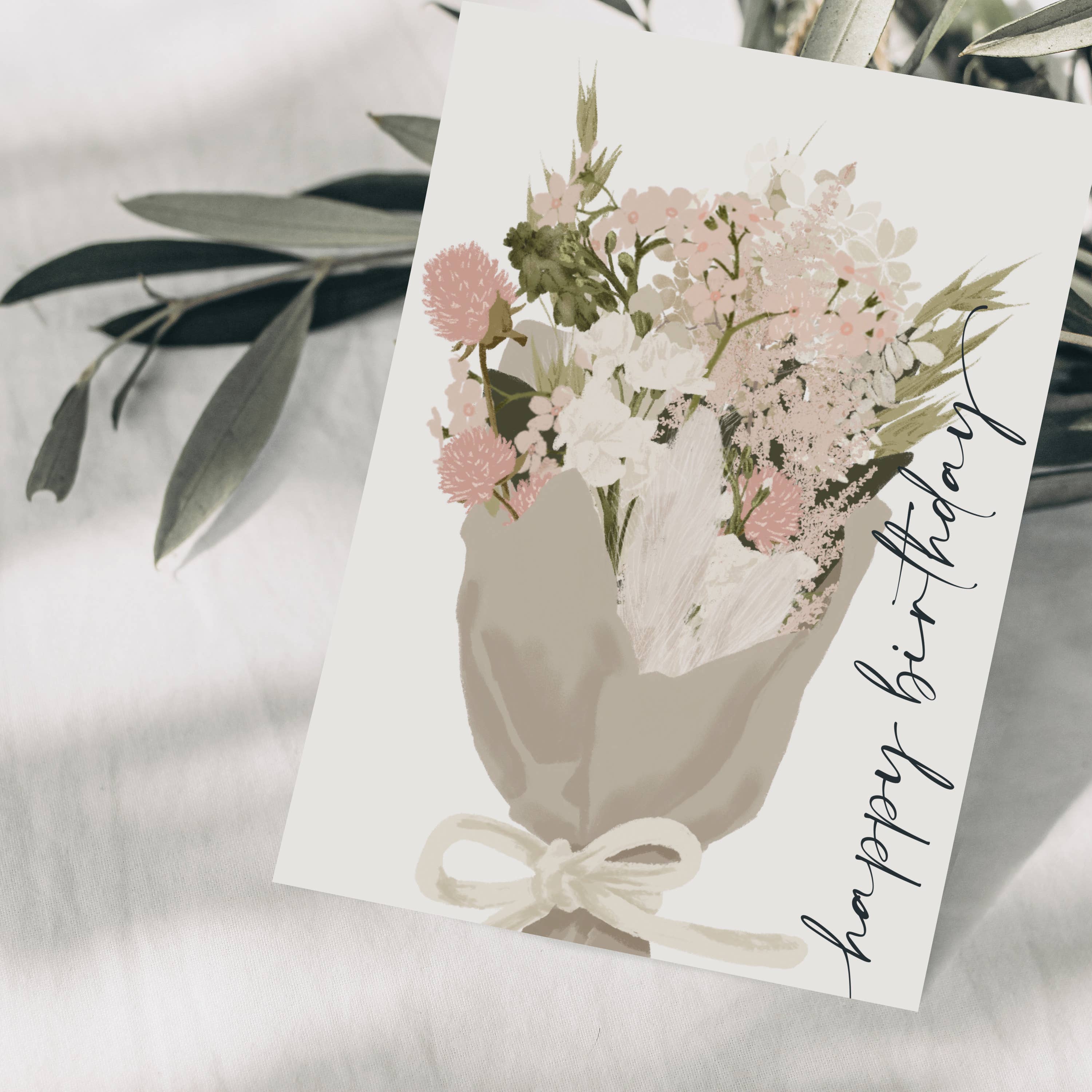 Wildblumen Atelier - Wholesale Birthday Card - Happy Birthday bouquet postcard, FSC certified1