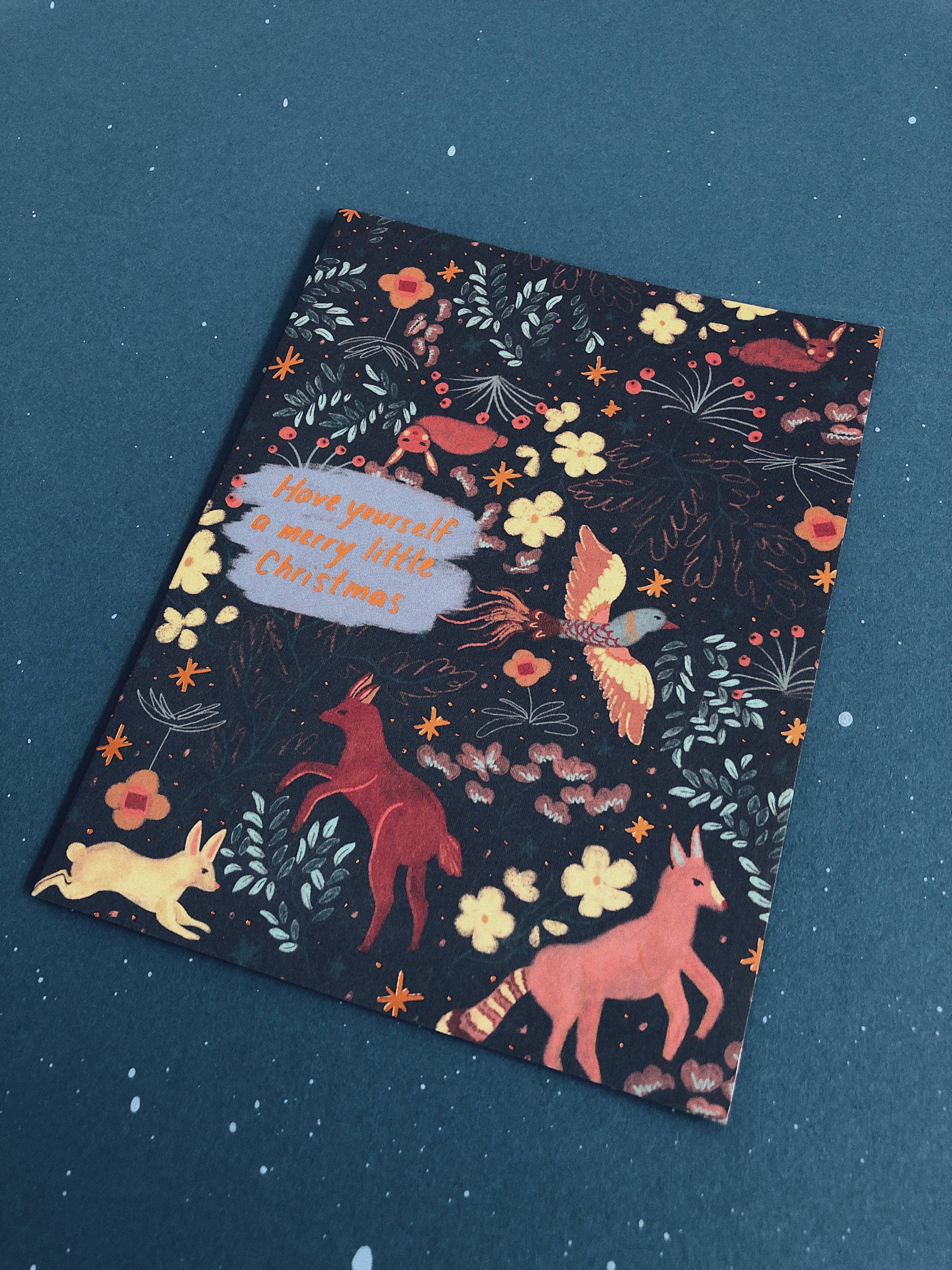 Small Adventure - Wholesale Christmas Card - Forest Pattern Card2