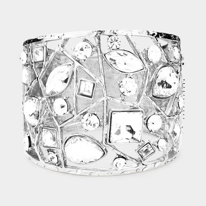 Sensibling Corp. – Großhandel Manschettenarmband – Mehrreihiges Armband mit Steinen besetzt6