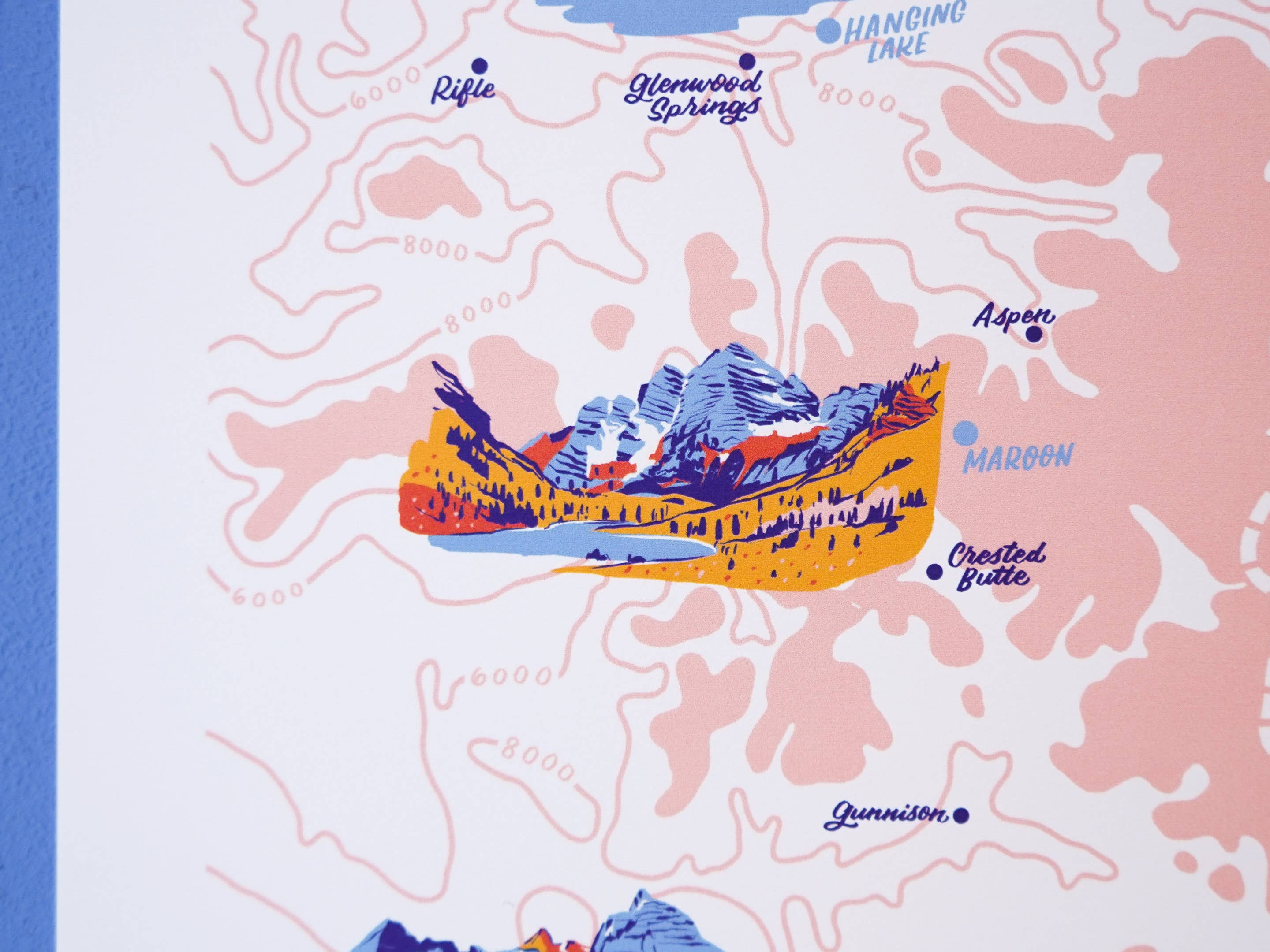 Little Known Goods - Wholesale Map - Colorado Alpine Lakes Map7