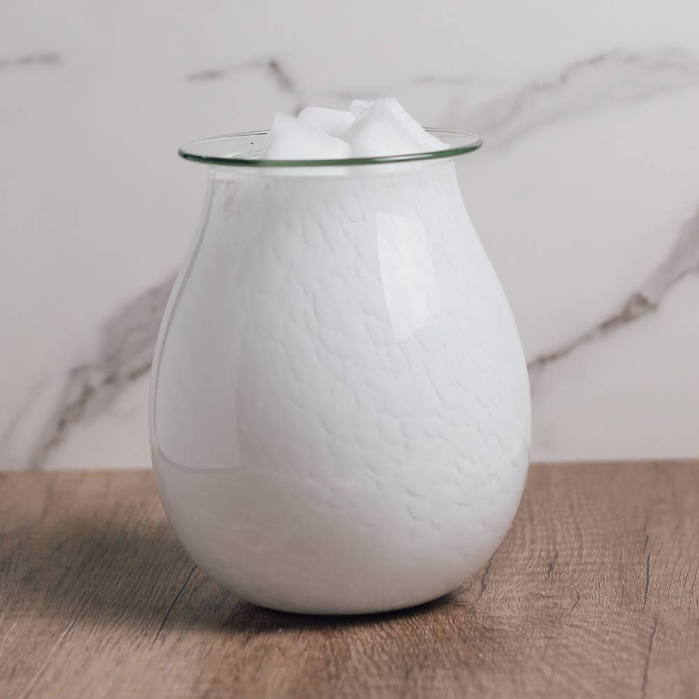 A Cheerful Giver – wholesale Wax warmer – Marble Glass Wax Melter - Tabletop4