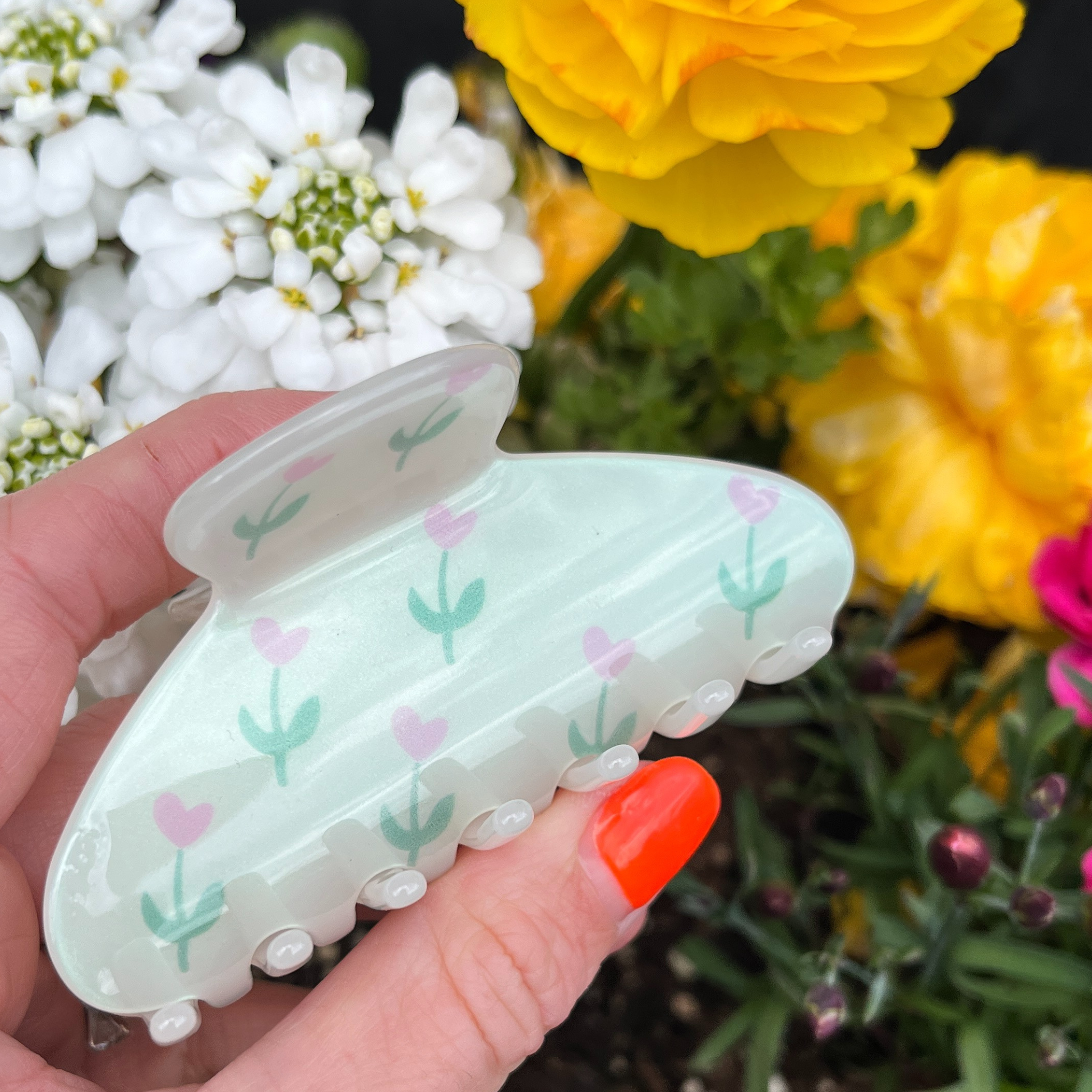 Love Attack - Wholesale Hair Clip - Women's - Seina Cellulose Acetate Minimalist Colourful Hair Claw Clips14