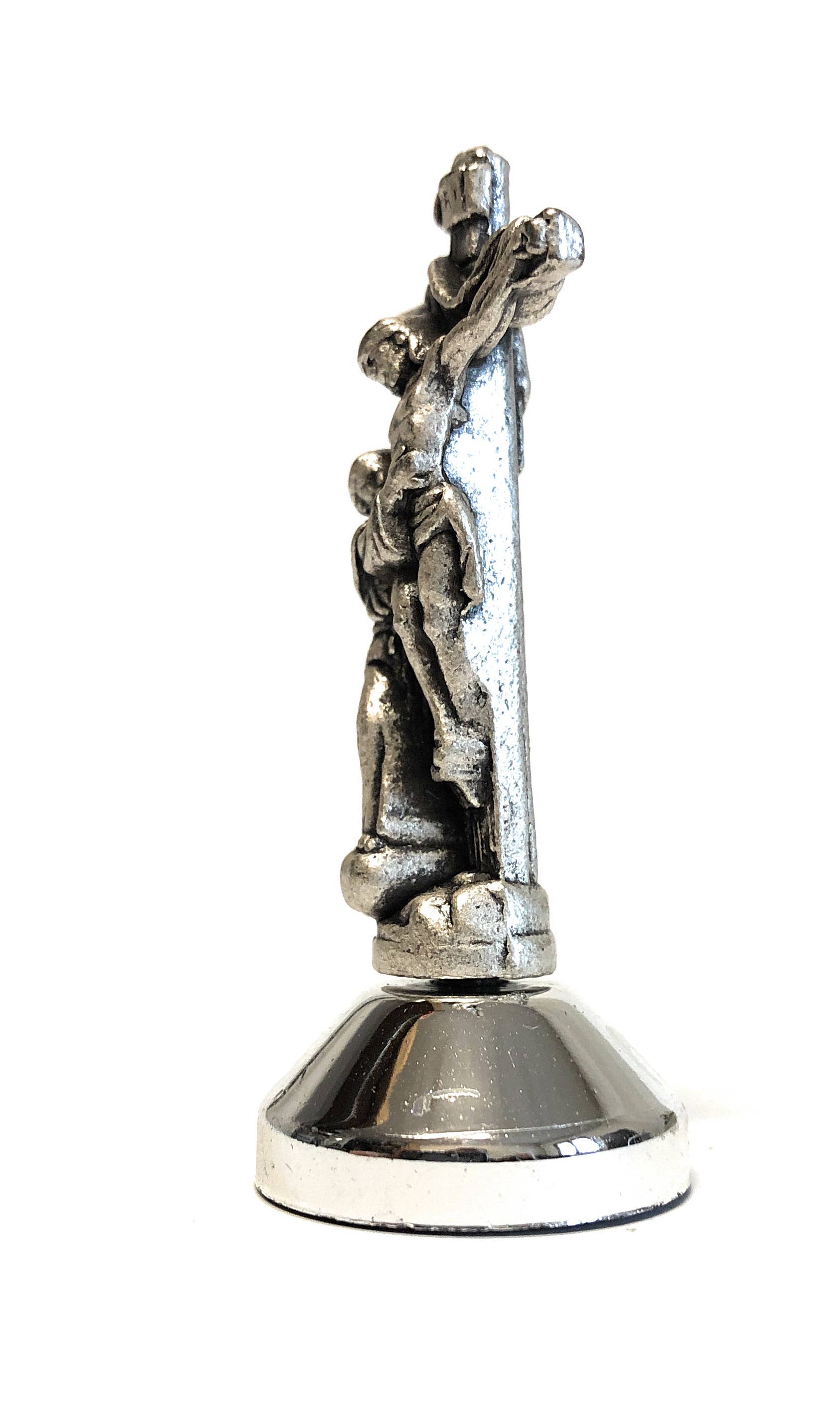 Costa Articoli Religiosi - Vendita all'ingrosso Statuette decorative - Statuetta San Francesco e croce metallo cm. 5 con calamita1