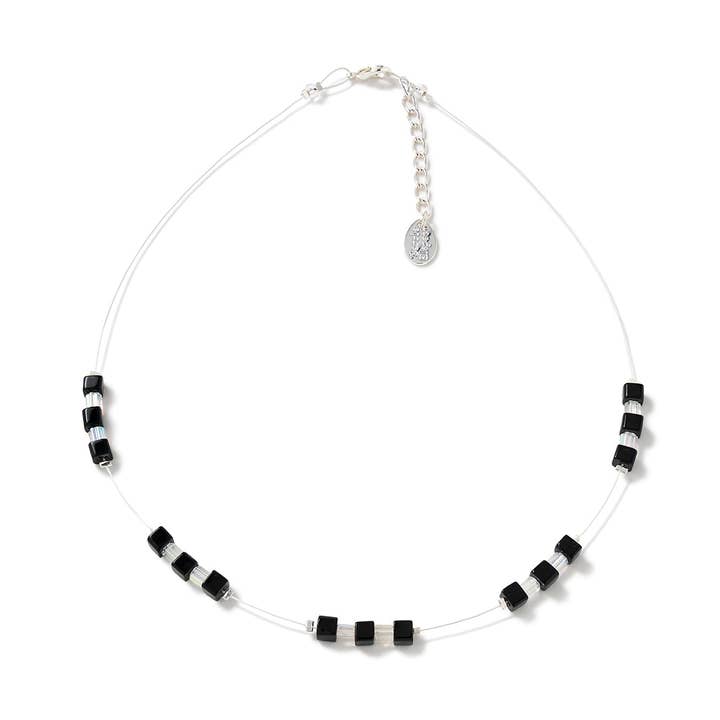 Monochrome Geo Necklace for wholesale by Carrie Elspeth Jewellery