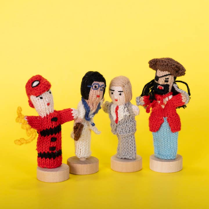 Lucuma Designs - Wholesale Finger Puppet - Kids & Baby - People Mix Organic Cotton Finger Puppet (sold in 50's) - Kids Toys4