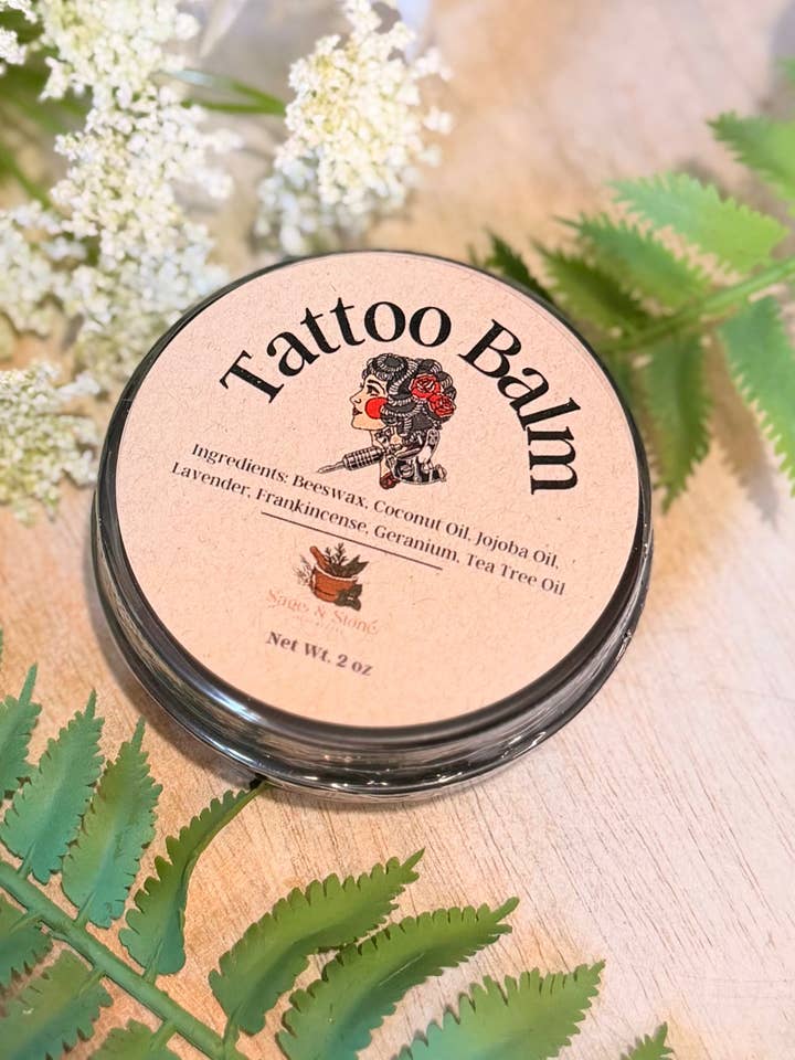 Tattoo Healing Balm for wholesale by Sage & Stone Apothecary