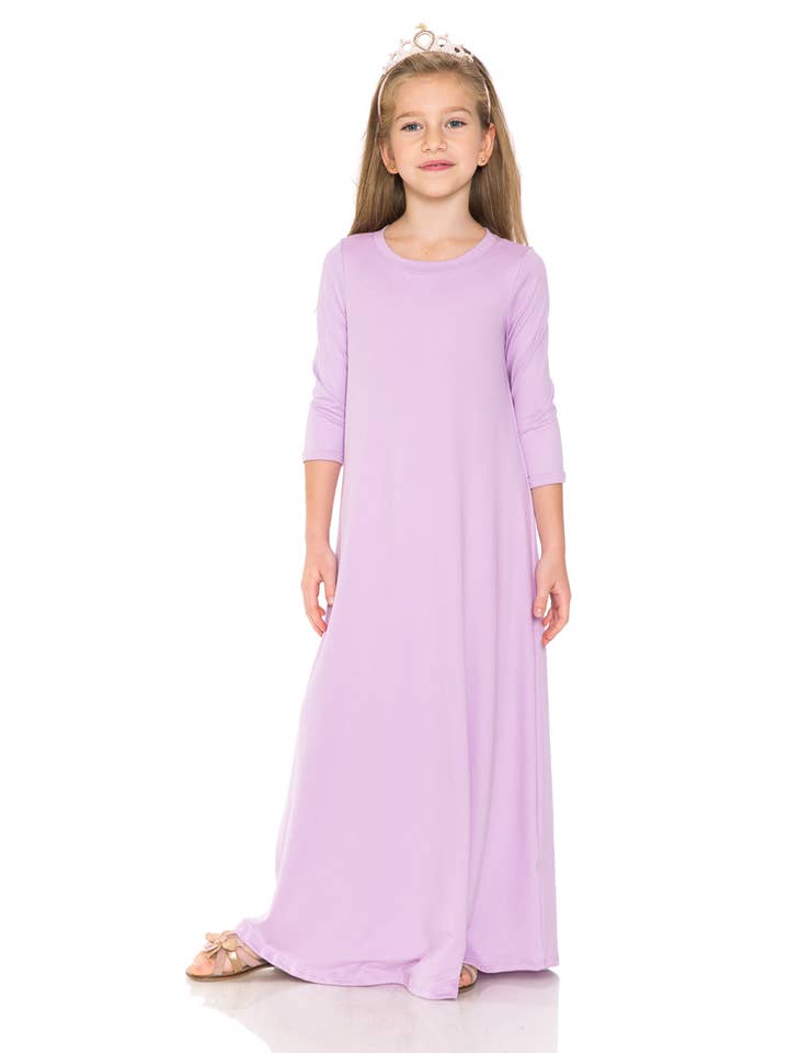 Allium - Wholesale Dress - Kids - Trapeze Maxi Dress7