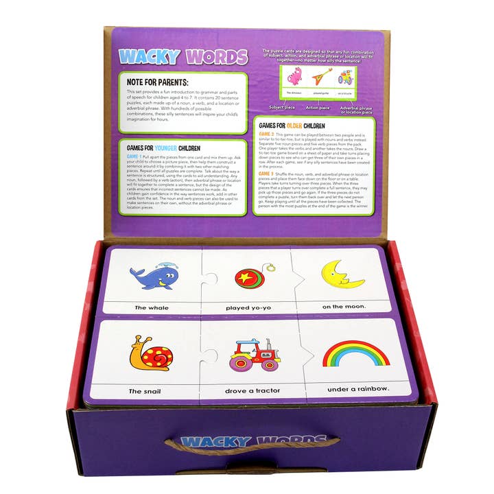 SpiceBox Product Development LTD – Cartões de aprendizagem - Crianças e bebés por atacado – Combate e aprenda palavras malucos1