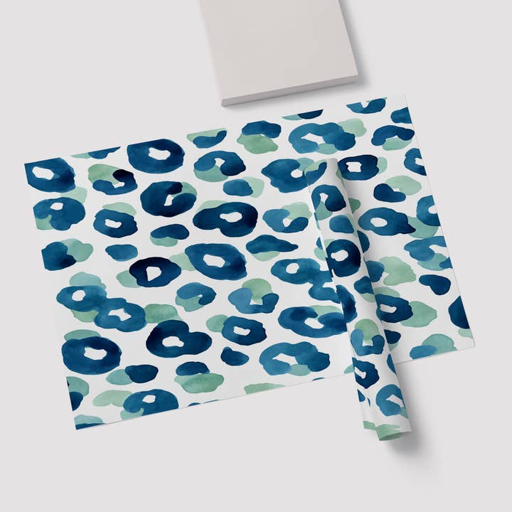 Mantel individual leopardo azul para venta al por mayor de JOSIL Paperie & Gift