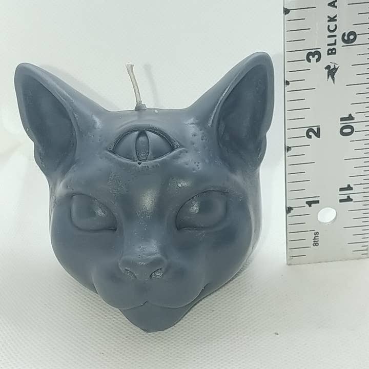 Twisted Candle Company - Wholesale Novelty Candle - 3rd eyed mystical cat head6