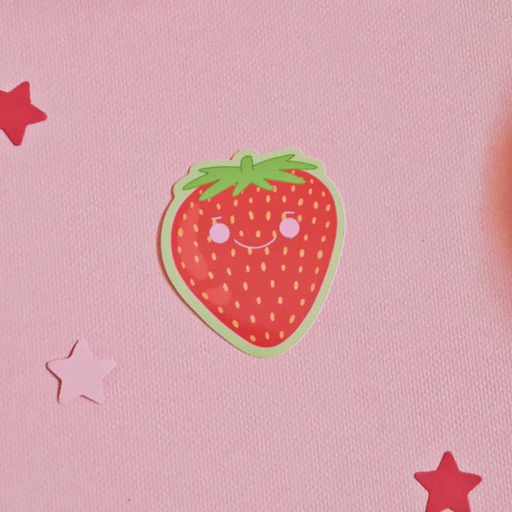 Day Dreamer Studios - Wholesale Sticker - Little Strawberry | Glossy Waterproof Vinyl Sticker7