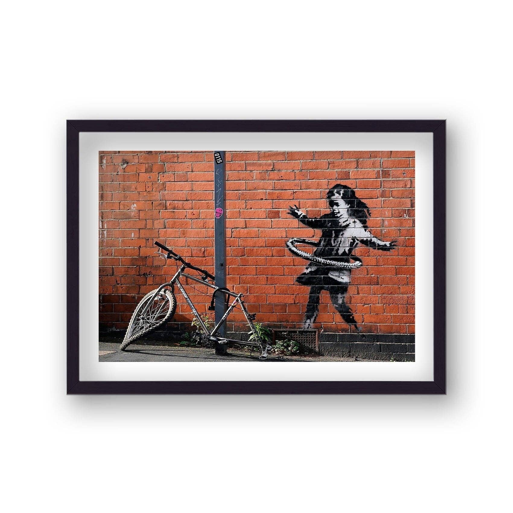 Gallery Print and Art - Wholesale Art Print - Banksy Hula Hooping Girl Street Art0